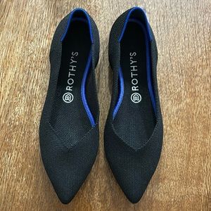 Rothy's The Point in Black - Like New!